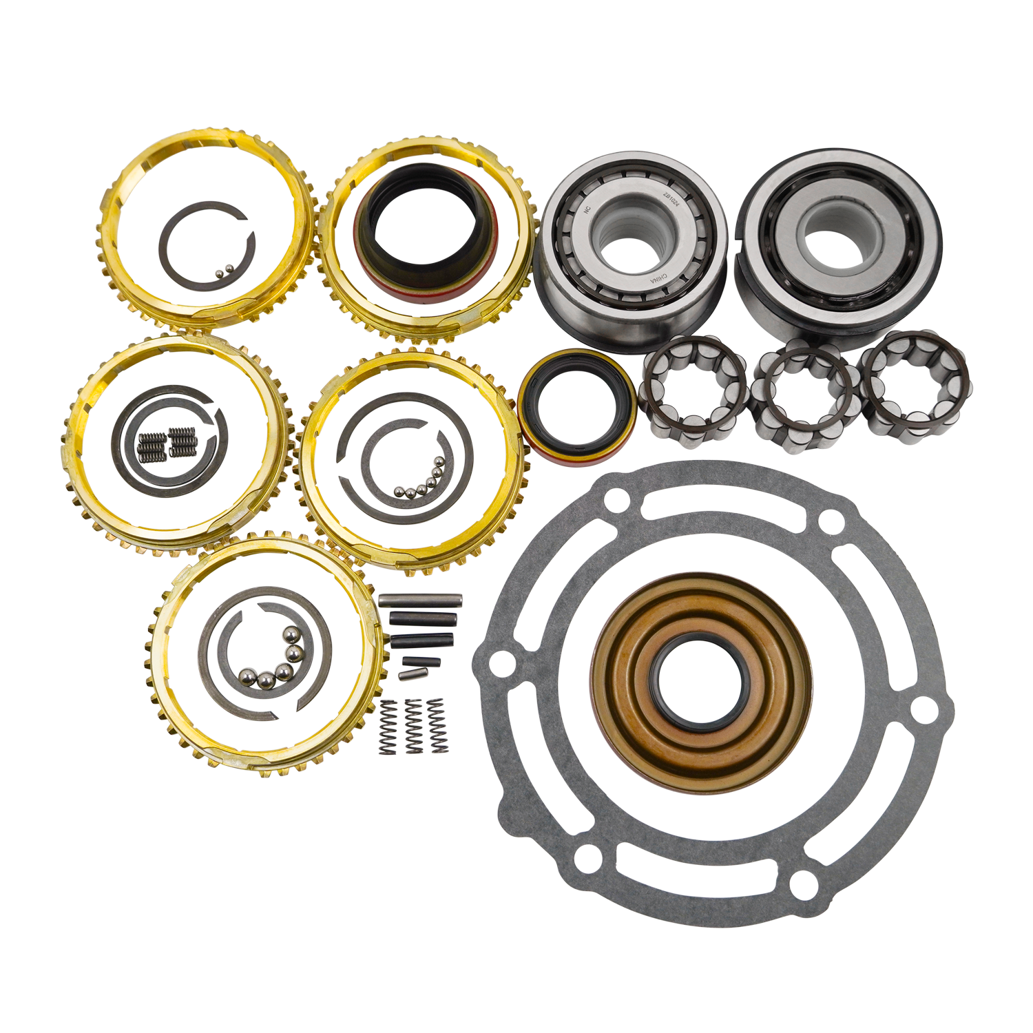 Manual Transmission GETRAG Bearing Kit 1988-1989 GM Truck 1st Design 3-Piece Input And Output Bearings  W/ Synchros
