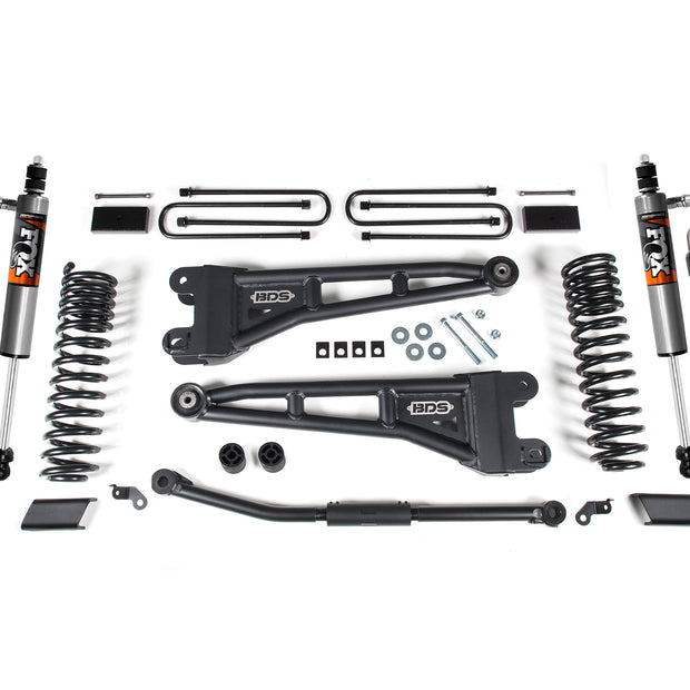 2023-2026 Ford F450 2.5" Radius Arm Suspension Lift Kit  1" Rear Block - 2.5 PES