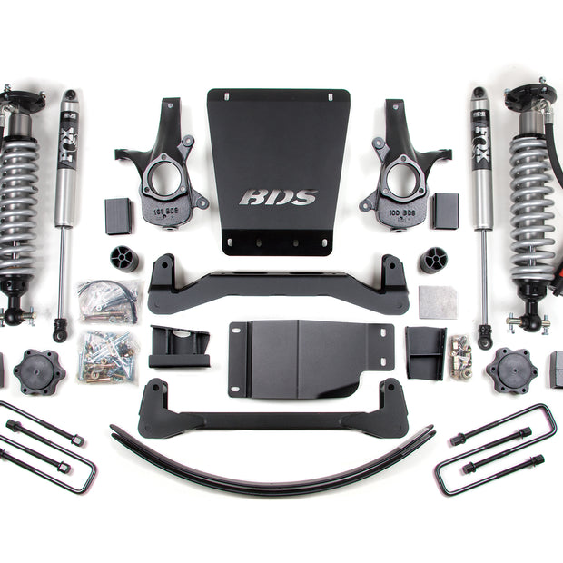 2007-2013 GM 1500 4wd 6" Suspension Lift Kit  3.5" Rear  Leaf Spring - 2.5 PES C