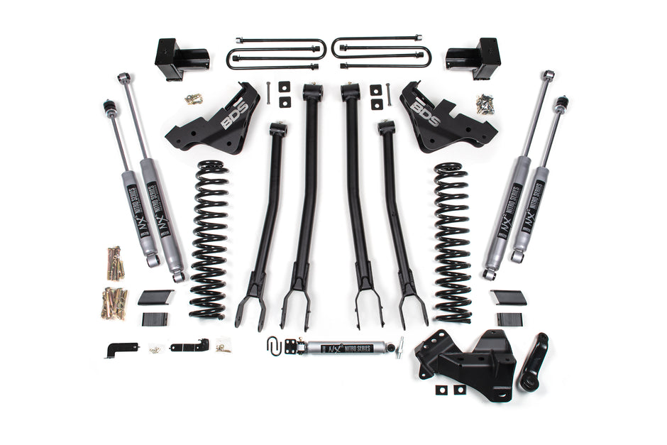 2023-2026 Ford F350 Super Duty 4wd 5" 4-Link Suspension Lift Kit  2" Rear  Block