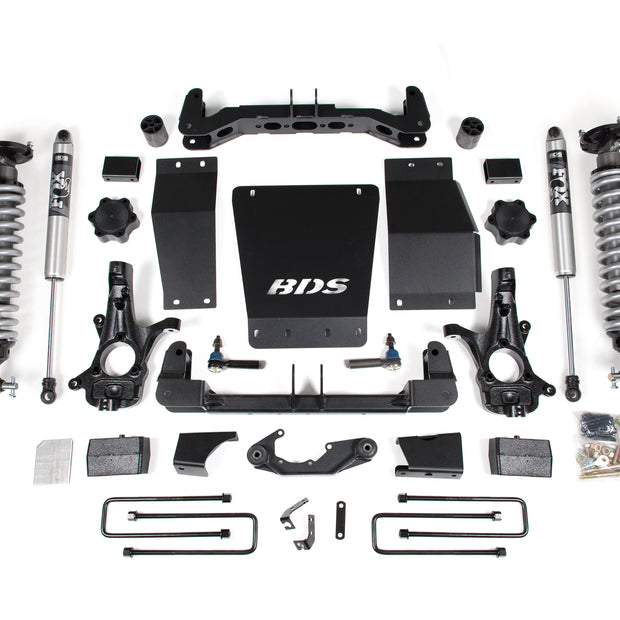 2014-2018 GM 1500 4wd 4" Suspension Lift Kit  Alum/Stamped  2" Rear  Block - 2.5
