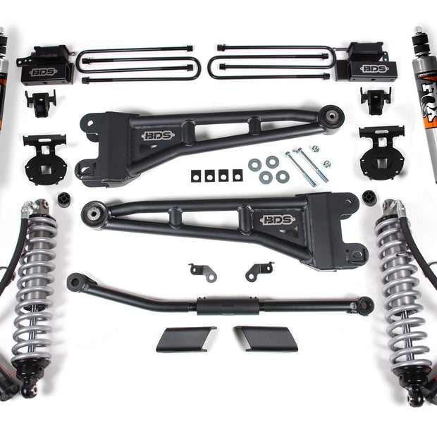 2023-2026 Ford F450 2.5" Radius Arm Suspension Lift Kit  1" Rear Block - 2.5 PES