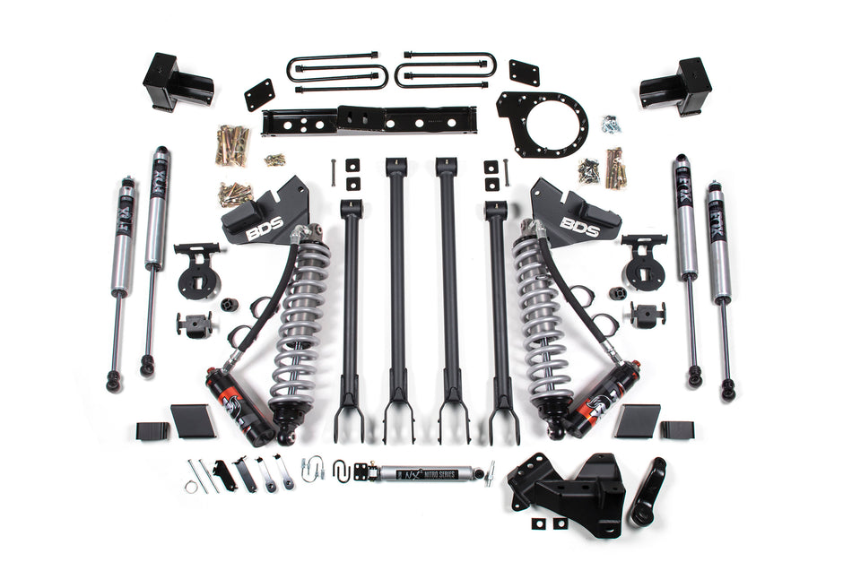 2017-2019 Ford F250/F350 4wd 6" 4-Link Suspension Lift Kit  6" Rear  Spring  Die