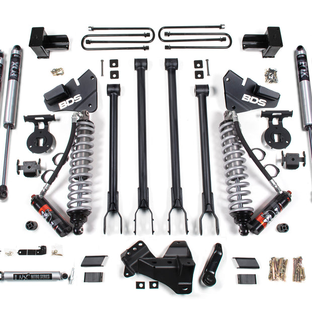 2017-2019 Ford F250/F350 4wd 4" 4-Link Suspension Lift Kit  2" Rear  Block  Dies