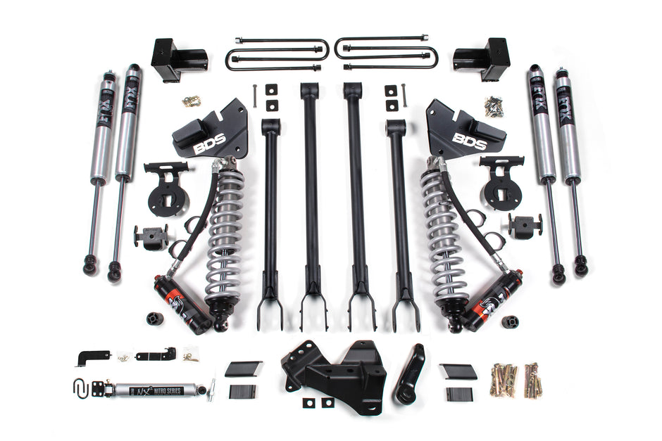 2020-2022 Ford F350 Dually 4wd 4" 4-Link Suspension Lift Kit  2" Rear  Block  Di