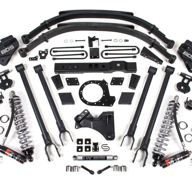 2017-2019 Ford F250/F350 4wd 8" 4-Link Suspension Lift Kit  7" Rear  Spring  Die