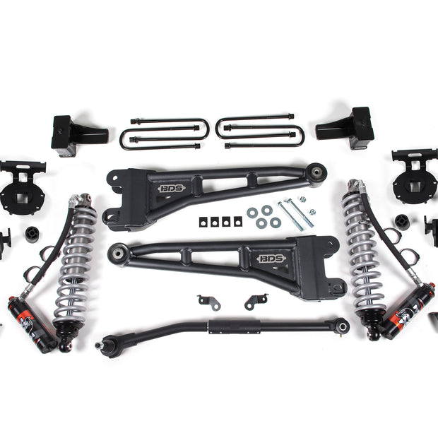 2017-2019 Ford F250/F350 4wd 2.5" Radius Arm Suspension Lift Kit  1" Rear  Block
