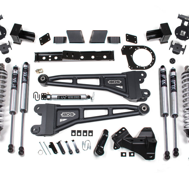 2020-2022 Ford F350 Dually 4wd 7" Radius Arm Suspension Lift Kit  4" Rear  Block