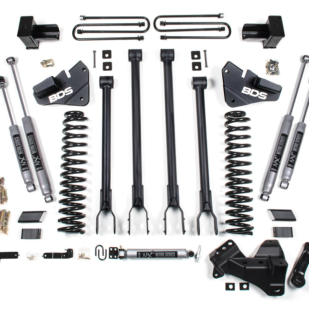 17-19 F350 DRW 4" 4-Link Lift Kit Diesel - Fox