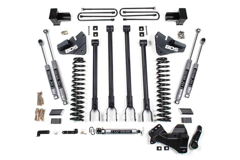 17-19 F350 DRW 4" 4-Link Lift Kit - Gas - NX2