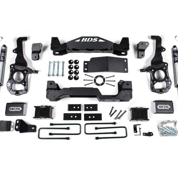 2021-2025 Ford F150 4wd  6" Suspension Lift Kit  4" Rear Lift  Block - Fox 2.5 P