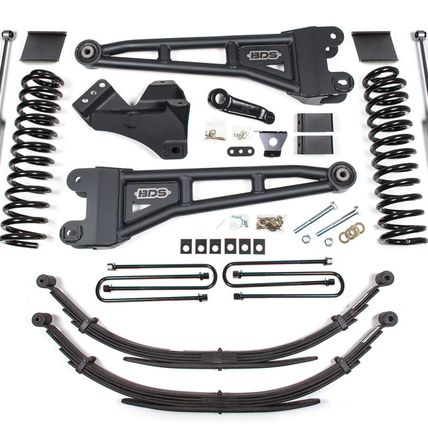 2011-2016 Ford F250/F350 5.5" Radius Arm Kit - Gas - 3-1/2" Factory Rear Block