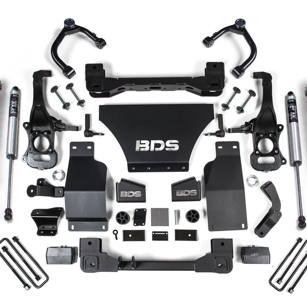 2019-2024 Chevy/GMC 1500 4wd 4" Coilover Suspension System With 2.5 Front W/DSC