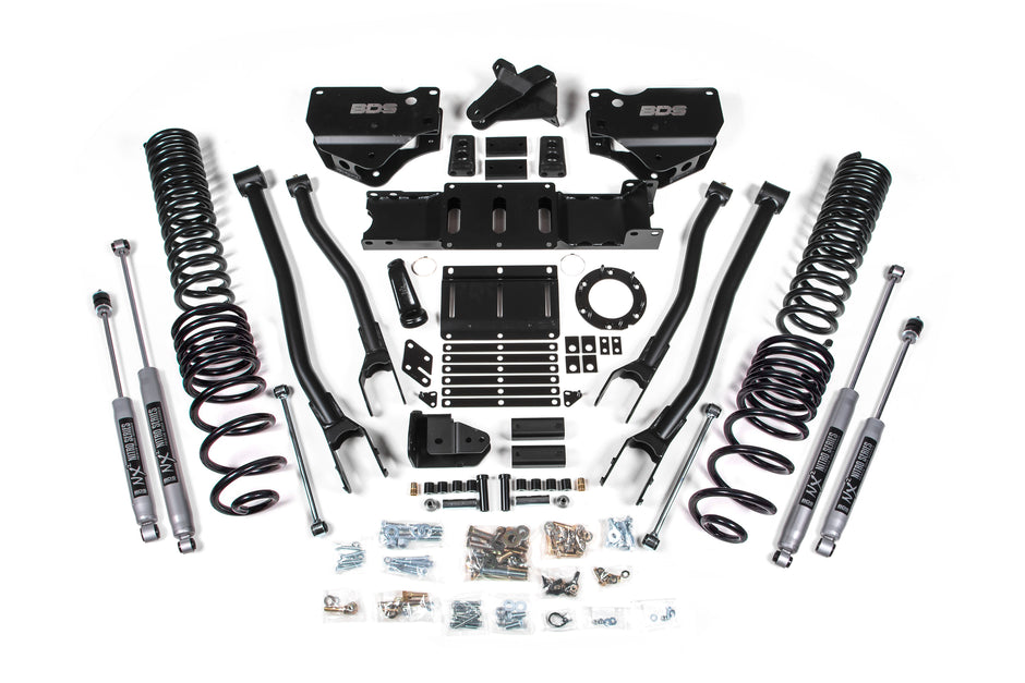 2019-2024 Ram 2500 4" 4-Link Suspension Lift  2.5" Rear  Spring  Diesel - Fox 2.