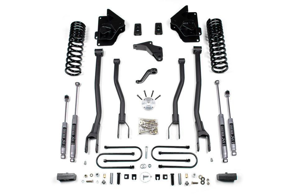 2013-2018 Ram 3500 4" 4-Link Suspension Lift  3" Rear  Block  Diesel - Fox 2.5 P
