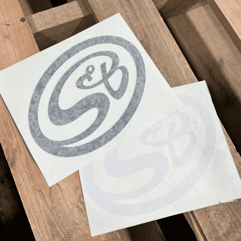 Black and white S&B Logo Premium 3M Decal (6