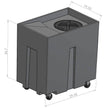 56 Gallon Oil and Grease Containment Tank, with 4 Casters - S&B