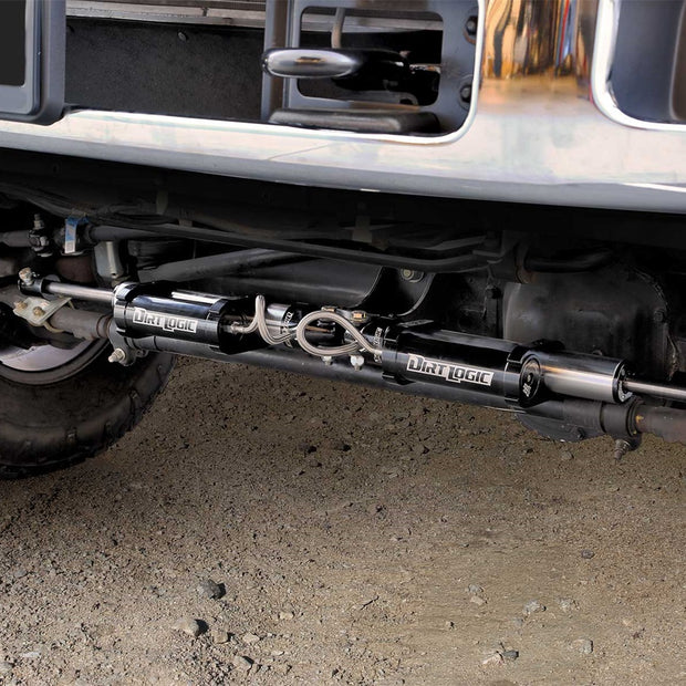 Dual Dirt Logic 2.25 Stainless Steel Steering Stabilizer Kit