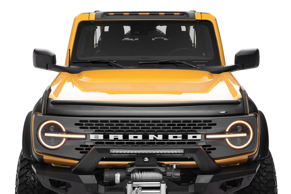 Husky 2830188 Aeroskin II Hood Protector Matte Black 2021-26 Ford Bronco Sport