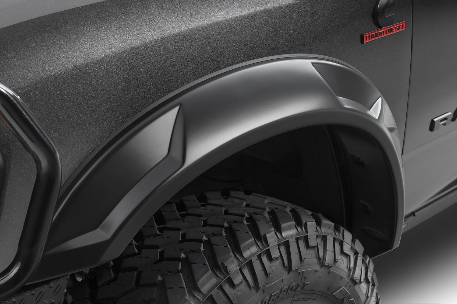 Husky Liners 2805938 DRT Matte Black Fender Flare Set 2019-26 Dodge Ram 2500/3500 HD