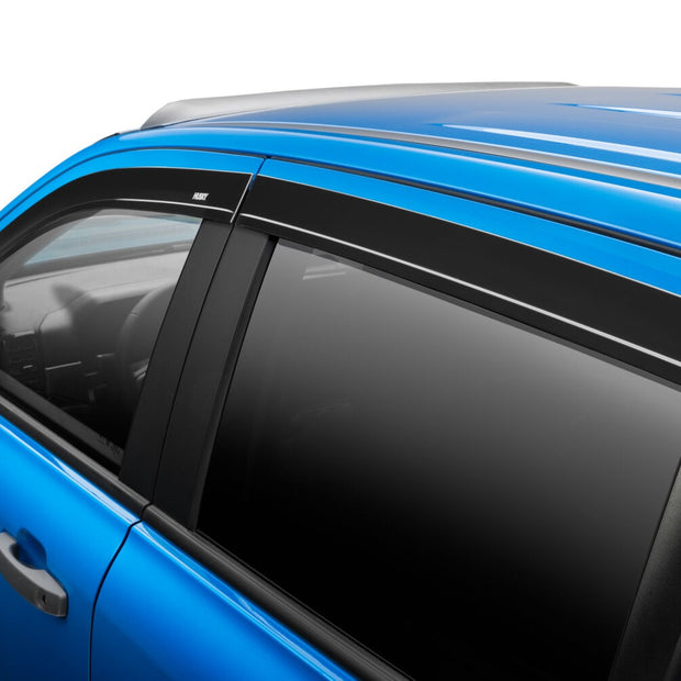 Husky Liners 2854070 Low Profile Dark Smoke Ventvisor Side Window Deflector 4-Piece Set For 2019-2023 Ford Ranger Crew Cab