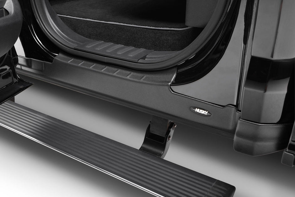 Husky Liners 2874064 Black Trail Armor Rocker Panel And Sill Plate Covers For 2015-2020 Ford F-150 Crew Cab; 2017-2022 Ford F-250/F-350/F-450 Superduty Crew Cab