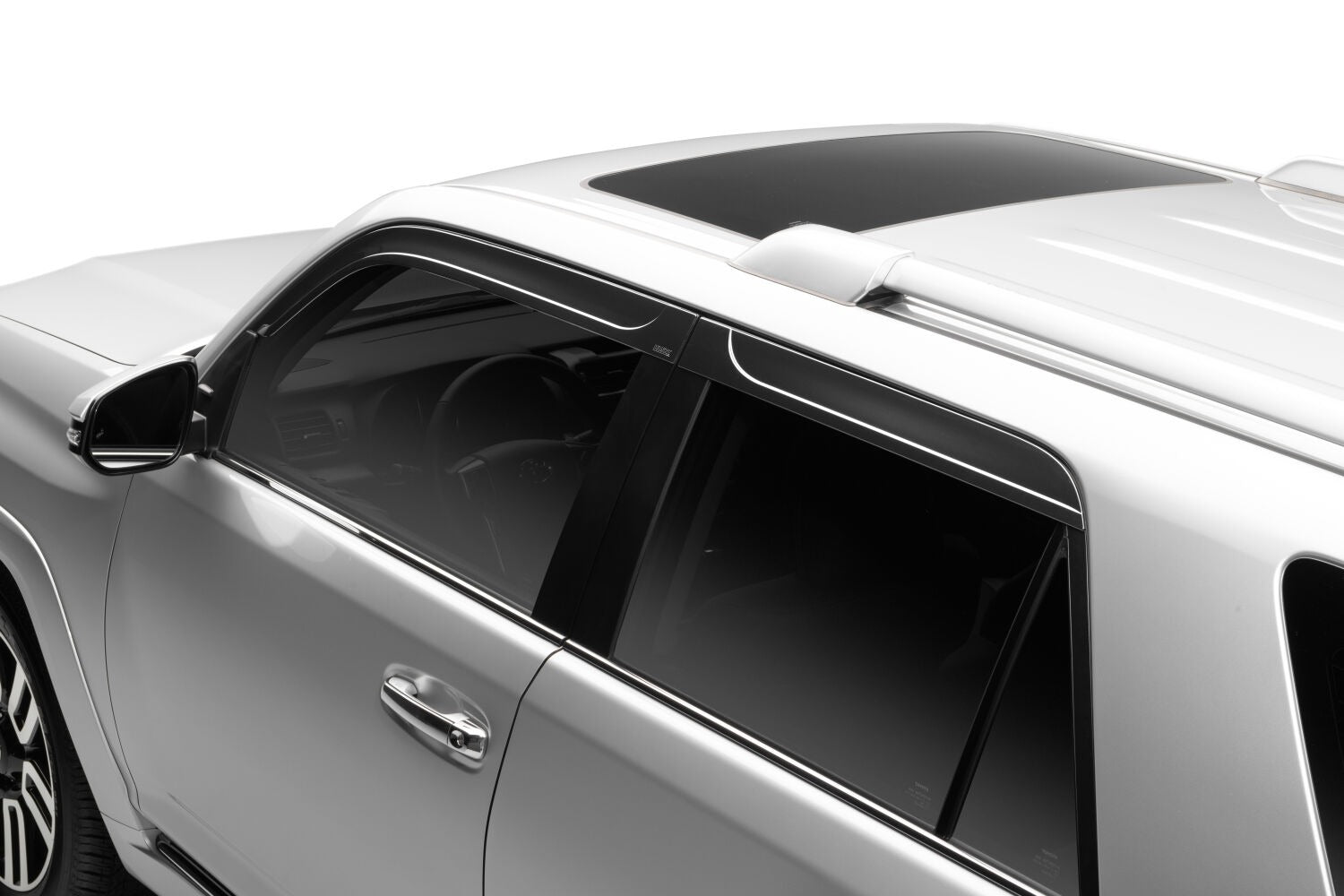 Husky Liners 2854027 Low Profile Dark Smoke Ventvisor Side Window Deflector 4-Piece Set For 2010-2023 Toyota 4Runner