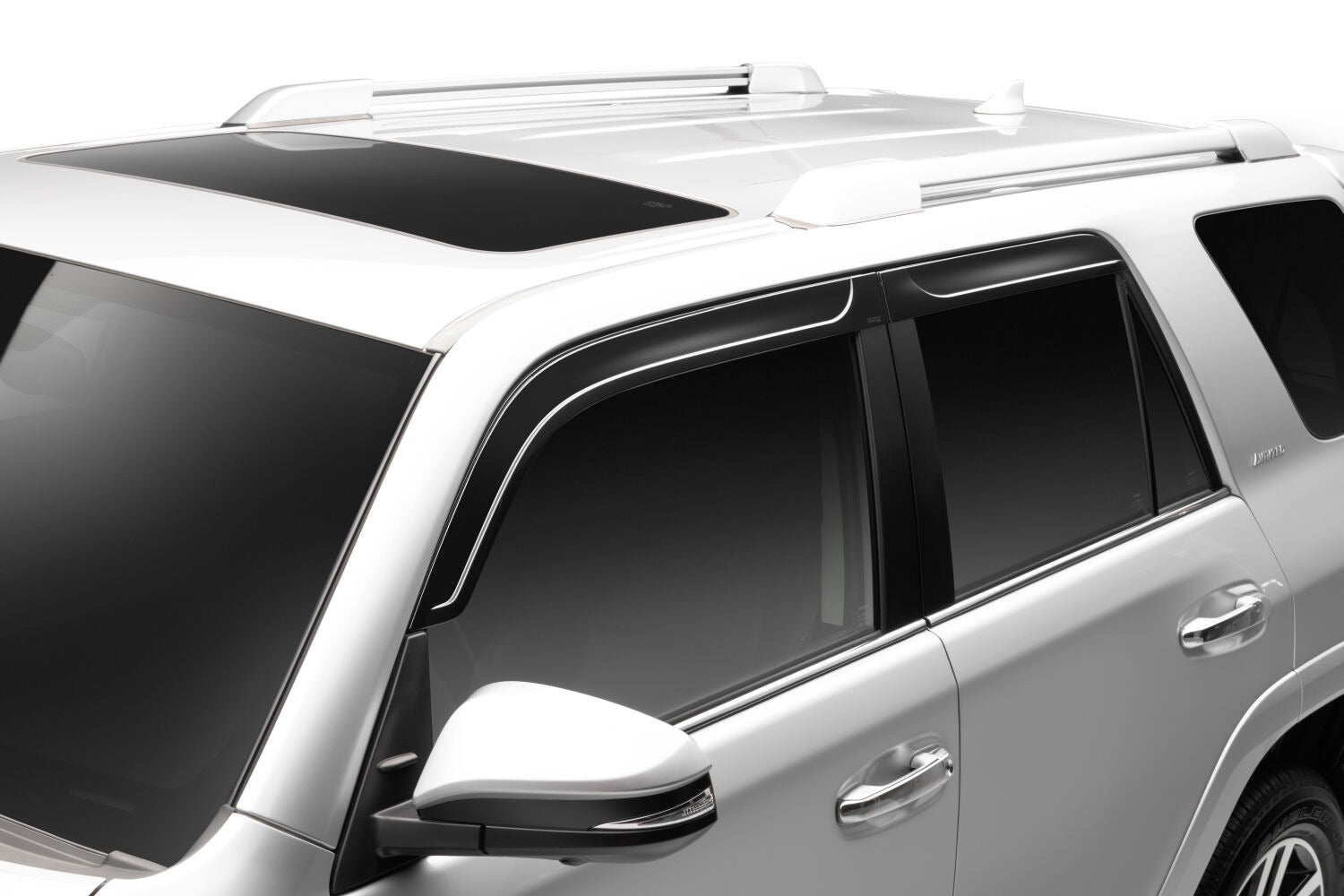 Husky Liners 2854027 Low Profile Dark Smoke Ventvisor Side Window Deflector 4-Piece Set For 2010-2023 Toyota 4Runner