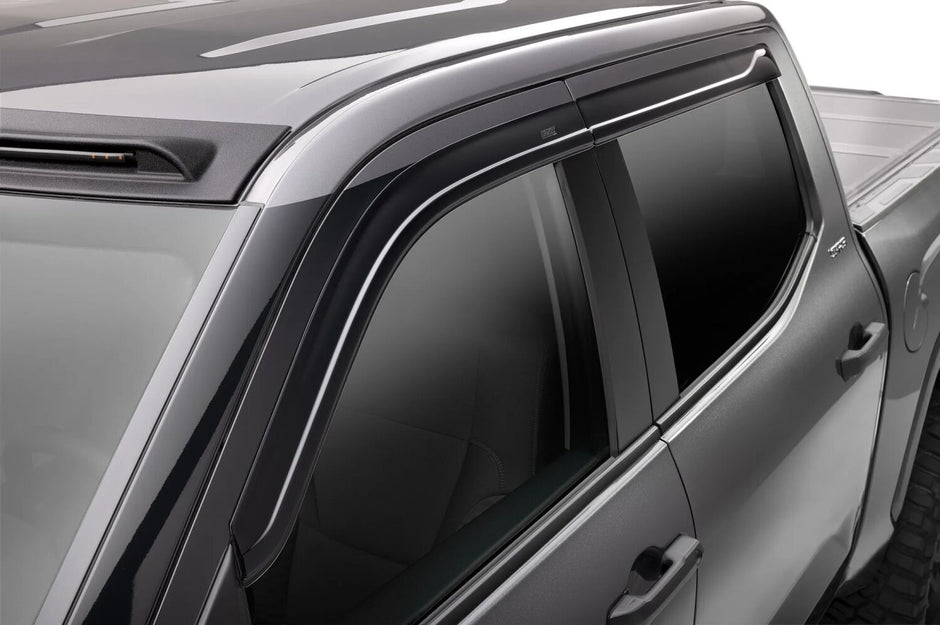 Husky Liners 2854111 Low Profile Dark Smoke Ventvisor Side Window Deflector 4-Piece Set For 2022-2023 Toyota Tundra CrewMax