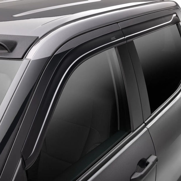 Husky Liners 2854111 Low Profile Dark Smoke Ventvisor Side Window Deflector 4-Piece Set For 2022-2023 Toyota Tundra CrewMax