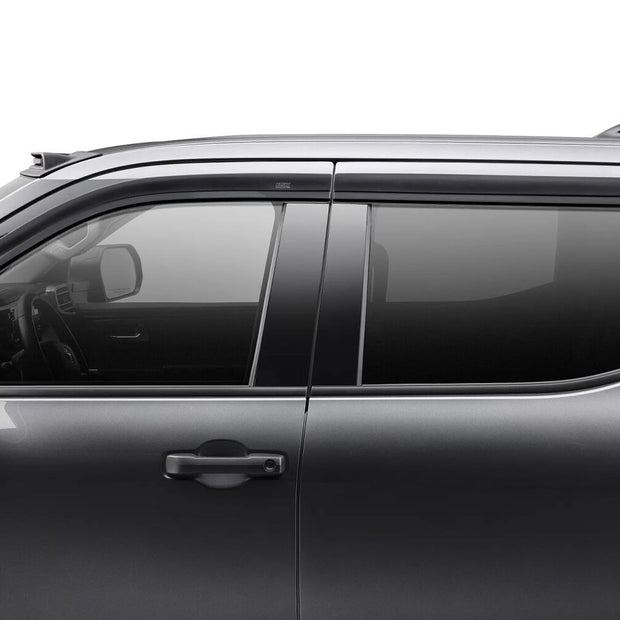 Husky Liners 2854111 Low Profile Dark Smoke Ventvisor Side Window Deflector 4-Piece Set For 2022-2023 Toyota Tundra CrewMax