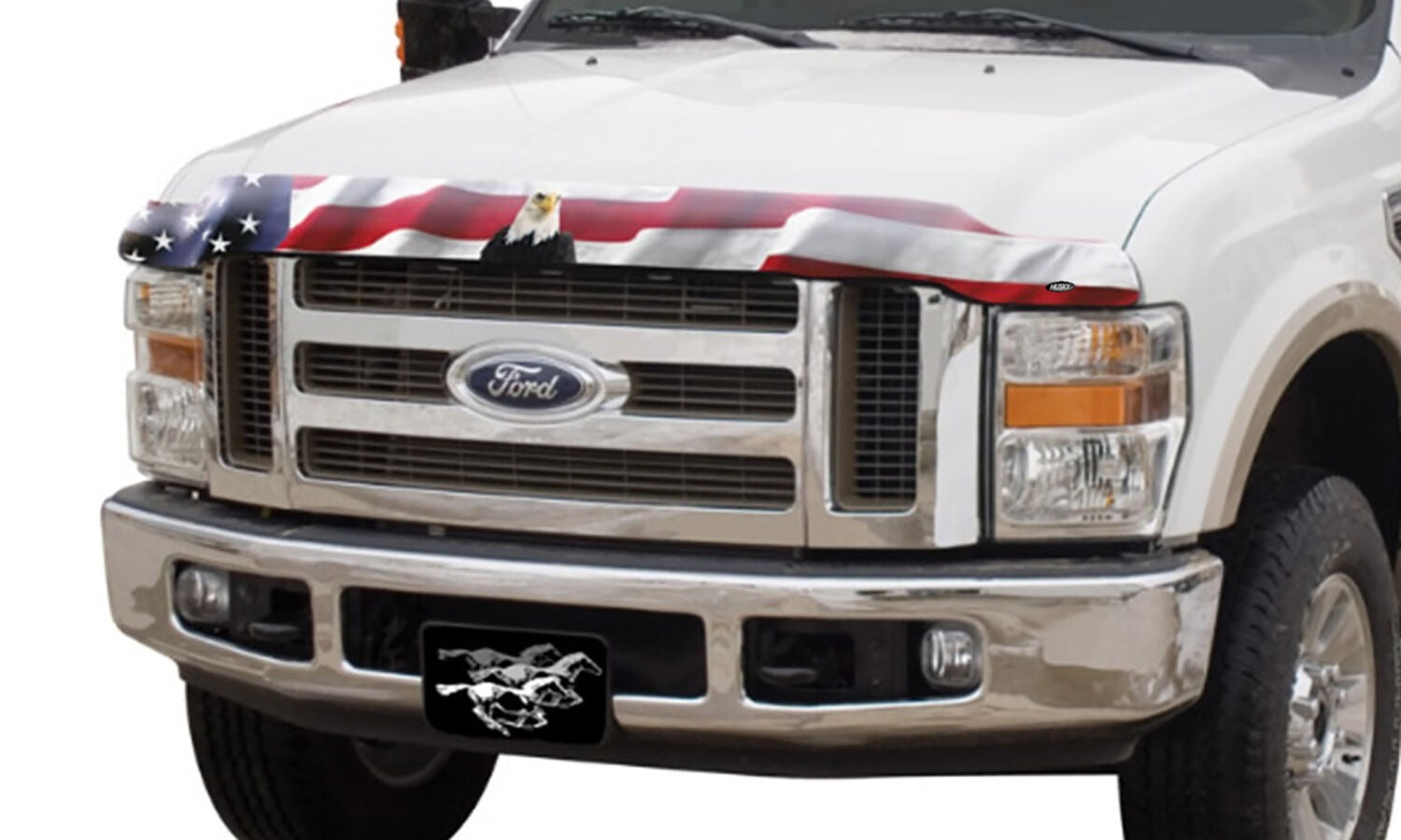 Husky Liners Hood Shield Eagle With Flag Design 2818033