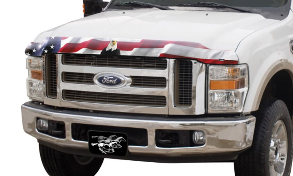 Husky Liners Hood Shield Eagle With Flag Design 2818033