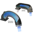Diagram of how  the SB Intake Elbow for 2003-2007 Dodge Ram 2500, 3500 5.9L Diesel works against the Intake Elbow of other brands