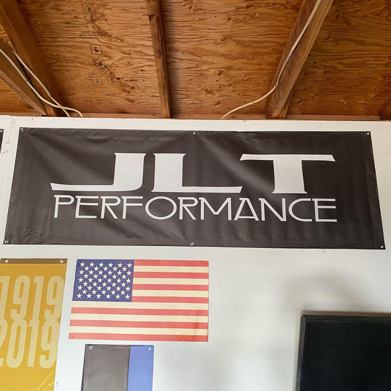 JLT Performance Premium Vinyl Garage / Shop Banner (6' W x 2' H) - S&B