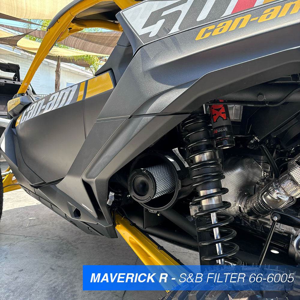 REPLACEMENT FILTER FOR 2017-2025 CAN-AM MAVERICK X3, 2024 MAVERICK R, 2021-2025 COMMANDER, SPORT 1000R - S&B