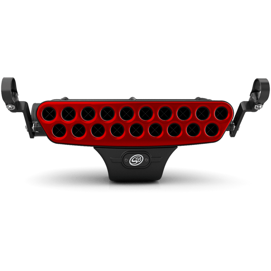 Stainless Steel Faceplate (Red) - V1 Particle Separator Only - S&B