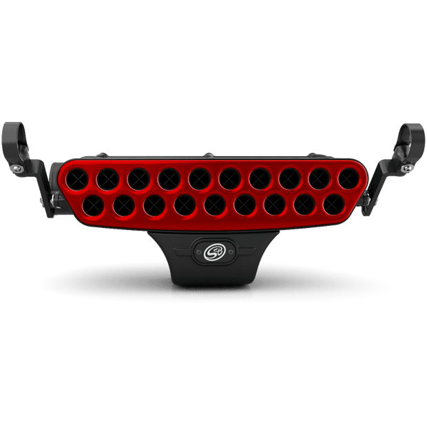Stainless Steel Faceplate (Red) - V1 Particle Separator Only - S&B