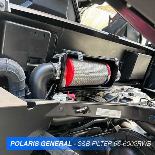 REPLACEMENT FILTER FOR 2015-2025 POLARIS RZR 900 / S1000, 2016-2025 POLARIS GENERAL, 2024-2025 POLARIS RANGER XD 1500 - S&B