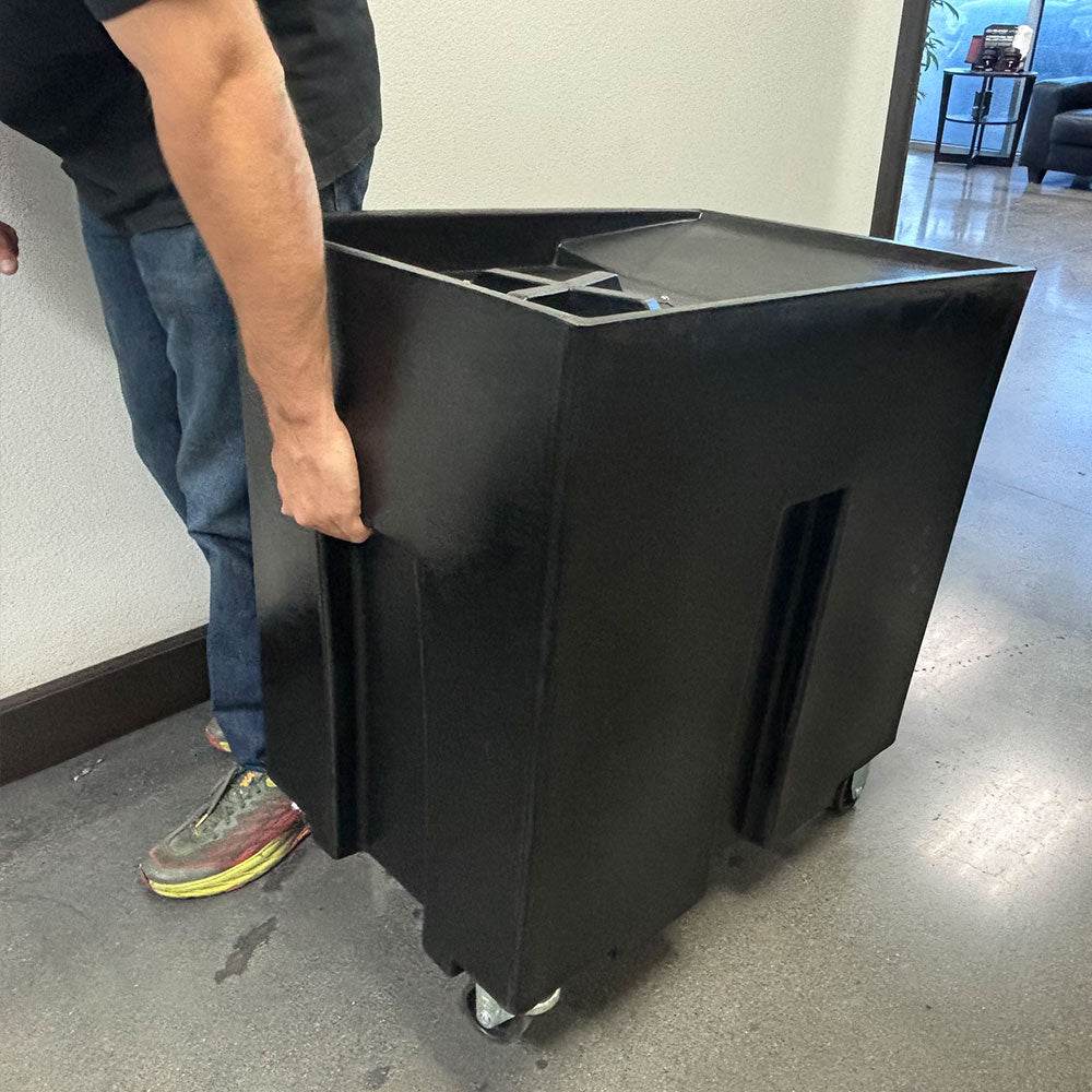 56 Gallon Oil and Grease Containment Tank, with 4 Casters - S&B