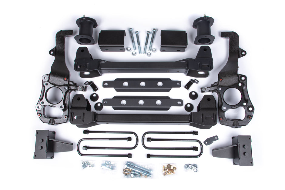 Zone 6" Suspension Lift Kit 4" Rear Lift Block; Spacer Front No Shocks