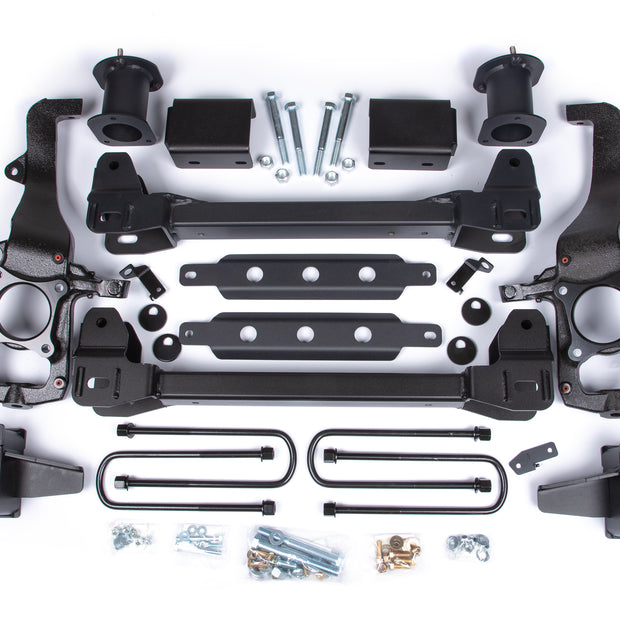 Zone 6" Suspension Lift Kit 4" Rear Lift Block; Spacer Front No Shocks