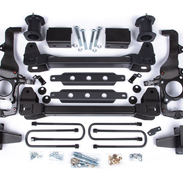 Zone 6" Susp Lift Kit 4" Rear Lift Block; Spacer Front Fox Adv Series Rear
