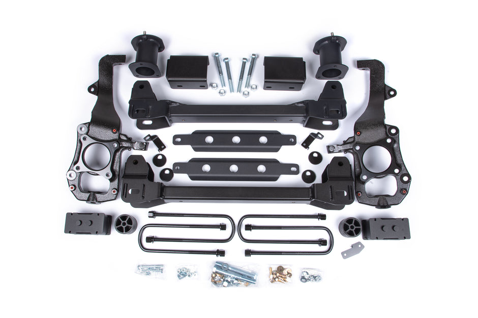 Zone 6" Suspension Lift Kit 3.25" Rear Lift Block; Spacer Front No Shocks