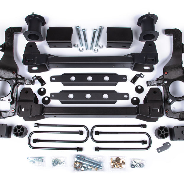 Zone 6" Suspension Lift Kit 3.25" Rear Lift Block; Spacer Front Nitro Shocks