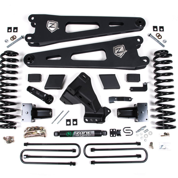 Zone 7" Radius Arm Suspension Lift Kit 4.5" Rear Block - No Shocks